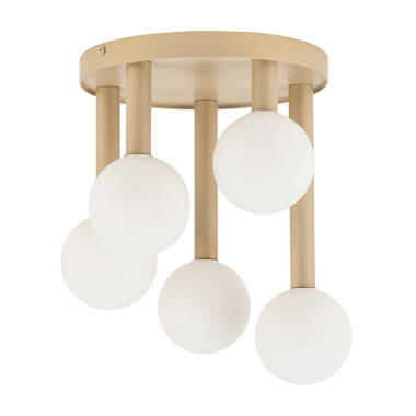 Edit Perla 5 Arm Semi-Flush Ceiling Light