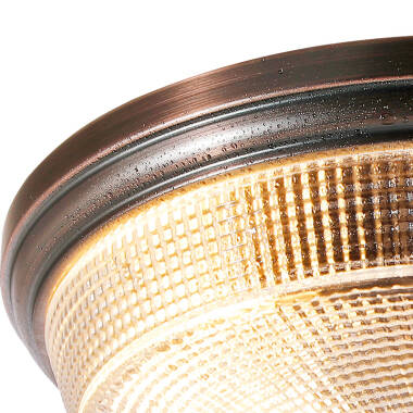 Image of Arabella Glass Flush Ceiling Light
