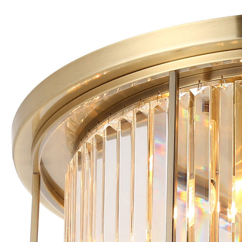 Image of Wichita Crystal Flush Ceiling Light