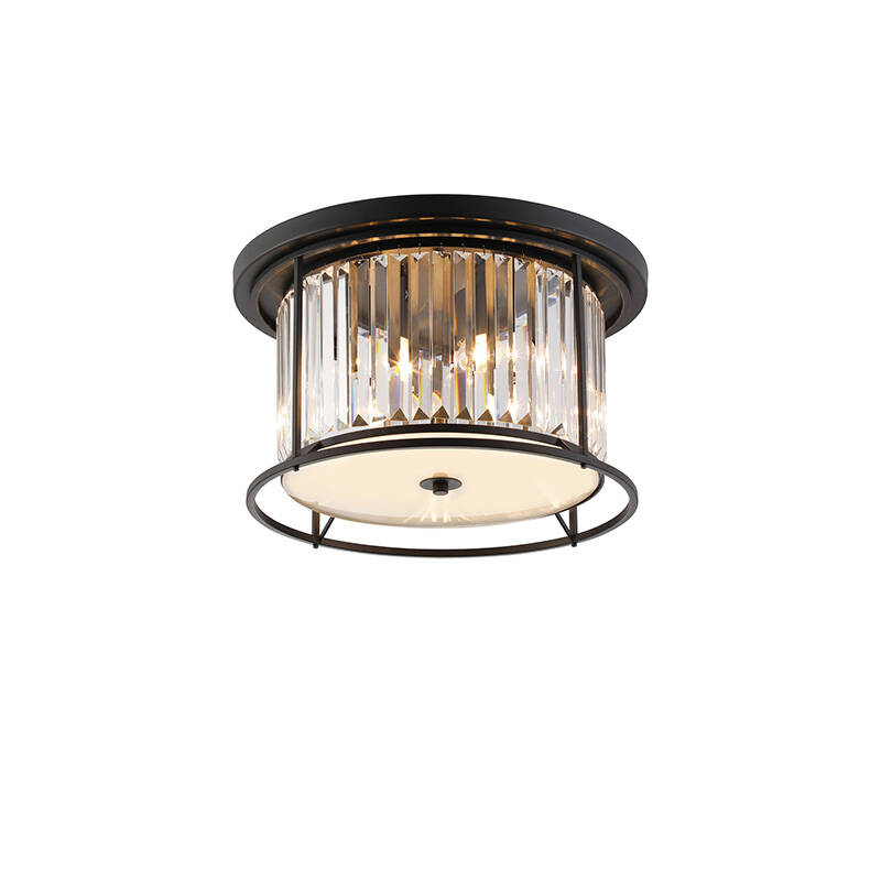 Image of Wichita Crystal Flush Ceiling Light