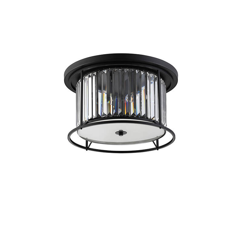 Image of Wichita Crystal Flush Ceiling Light
