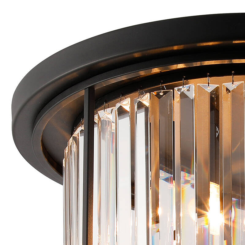 Image of Wichita Crystal Flush Ceiling Light