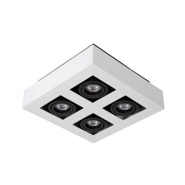 Image of Lucide Xirax 4 Light LED Ceiling Spotlight Plate