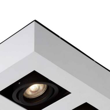 Image of Lucide Xirax 4 Light LED Ceiling Spotlight Plate