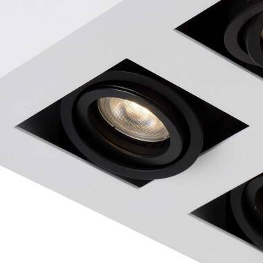 Image of Lucide Xirax 4 Light LED Ceiling Spotlight Plate