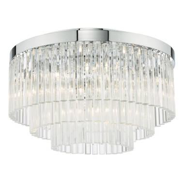 Dar Logan Flush Ceiling Light