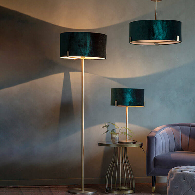 Image of Endon Hayfield Semi-Flush Ceiling Light