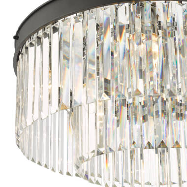 Image of Dar Celeus 6 Light Flush Crystal
