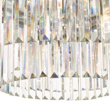 Image of Dar Celeus 6 Light Flush Crystal