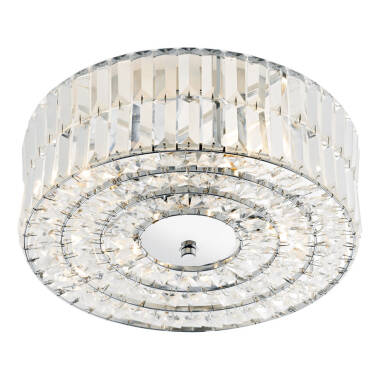 Dar Errol Flush Ceiling Light