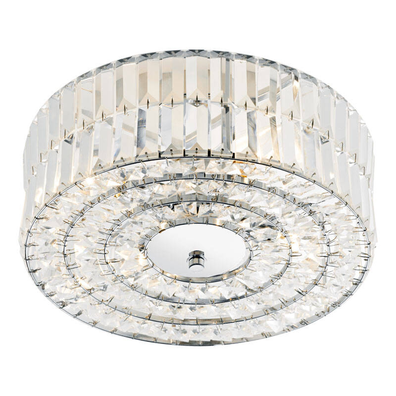 Image of Dar Errol Flush Ceiling Light