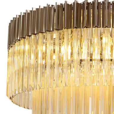 Image of Festival Glass Flush Ceiling Light
