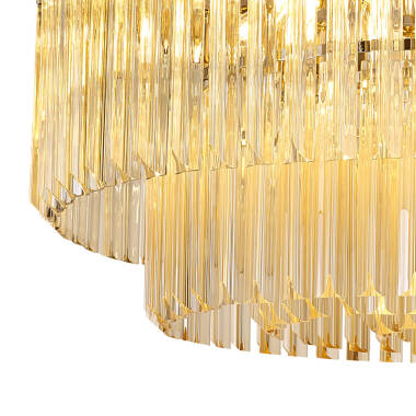 Image of Festival Glass Flush Ceiling Light