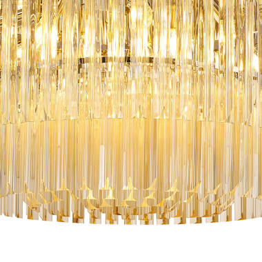 Image of Festival Glass Flush Ceiling Light