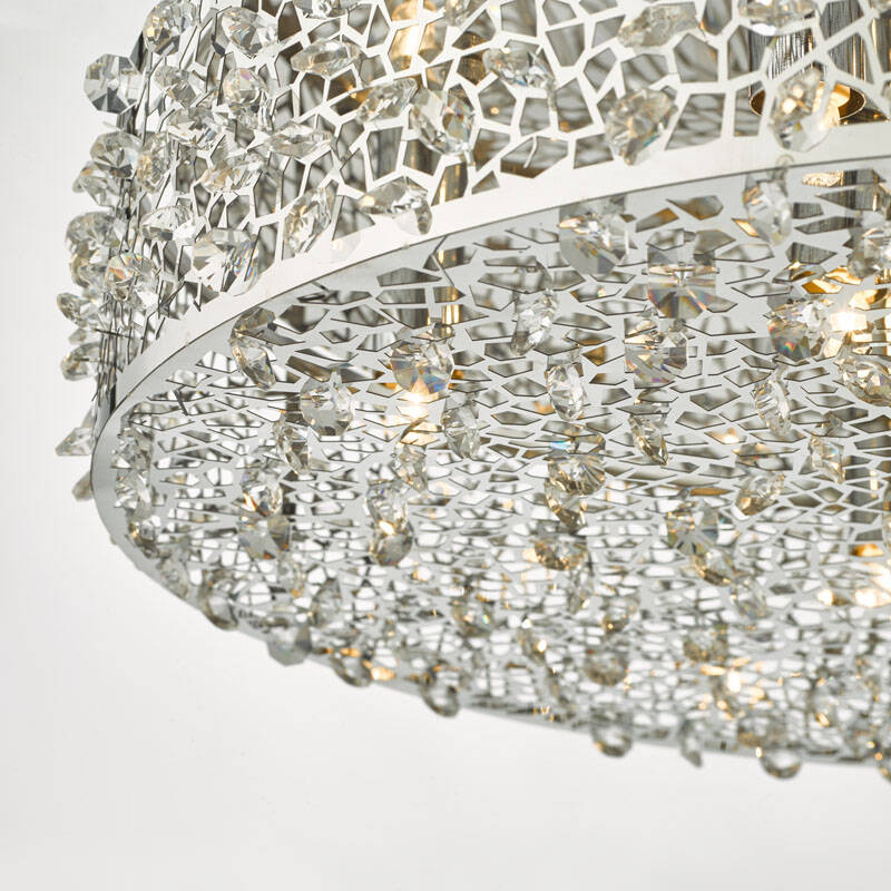 Image of Dar Kotaro Flush Ceiling Light