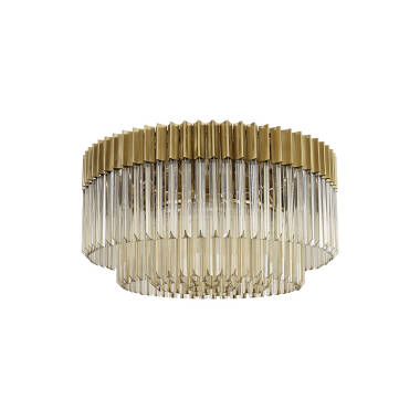 Image of Festival Glass Flush Ceiling Light