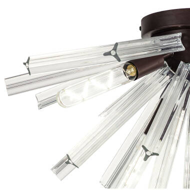 Image of Woxsall Glass Flush Ceiling Light
