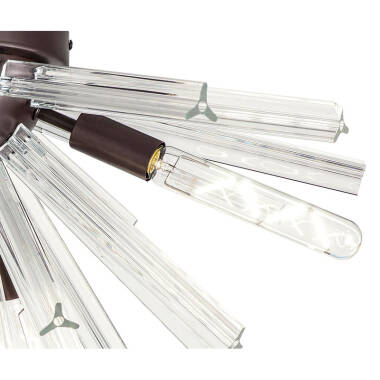 Image of Woxsall Glass Flush Ceiling Light