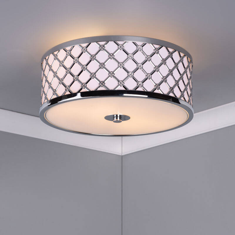 Image of Dar Civic Flush Ceiling Light