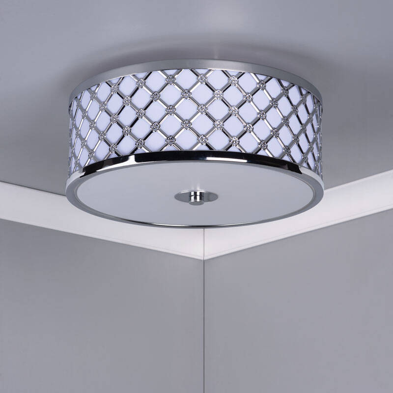 Image of Dar Civic Flush Ceiling Light