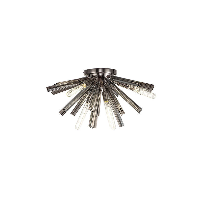 Image of Woxsall Glass Flush Ceiling Light