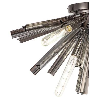 Image of Woxsall Glass Flush Ceiling Light