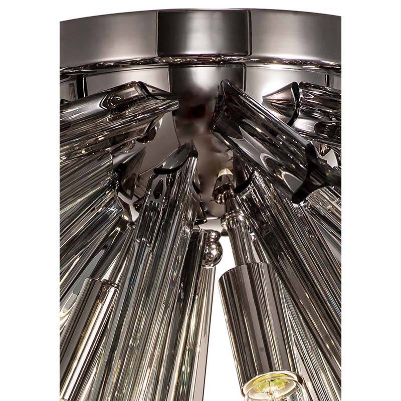 Image of Woxsall Glass Flush Ceiling Light