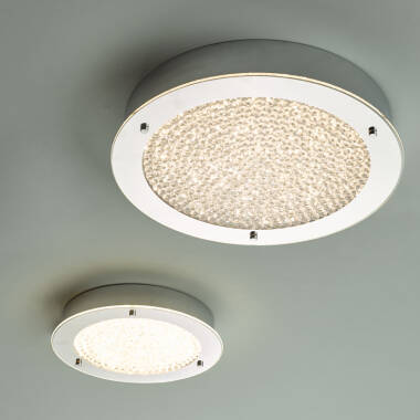 Image of Dar Peta Crystal LED Flush Light