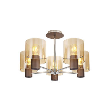 Jene 5 Arm Semi-Flush Ceiling Light