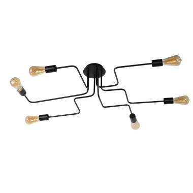 Image of Lucide Lester 6 Arm Semi-Flush Ceiling Light