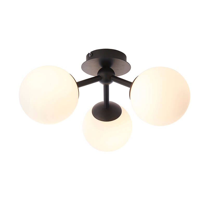 Image of Endon Pulsa 3 Light Semi-Flush Ceiling Light