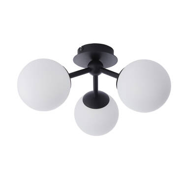 Image of Endon Pulsa 3 Light Semi-Flush Ceiling Light