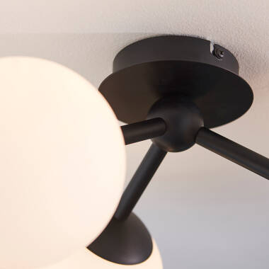 Image of Endon Pulsa 3 Light Semi-Flush Ceiling Light
