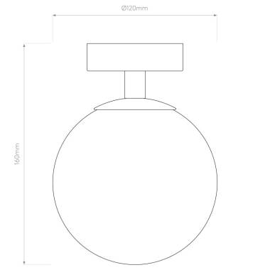 Image of Astro Denver Semi-Flush Ceiling Light