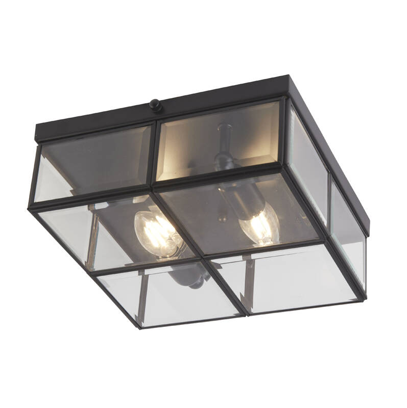Image of Searchlight Pisa 2 Light Flush Ceiling Light