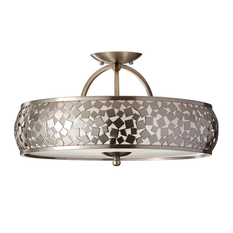 Image of Feiss Zara Semi-Flush Ceiling Light