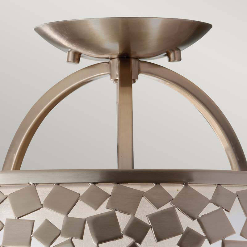 Image of Feiss Zara Semi-Flush Ceiling Light