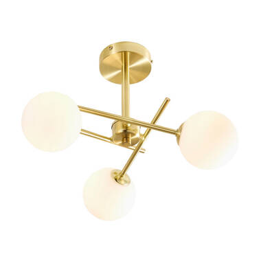 Forum Lindos 3 Light Semi-Flush Ceiling Light