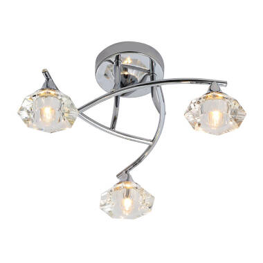 Forum Reena 3 Arm Semi-Flush Ceiling Light