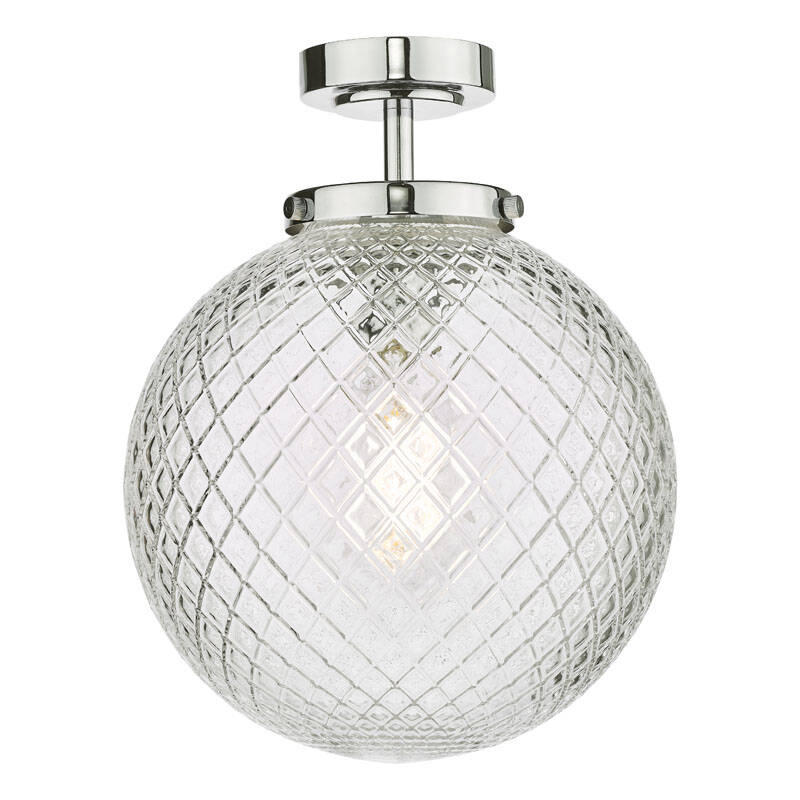 Image of Dar Wayne Bathroom Semi-Flush Ceiling Light