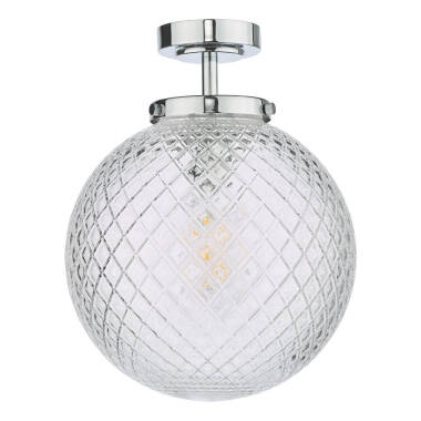 Image of Dar Wayne Bathroom Semi-Flush Ceiling Light