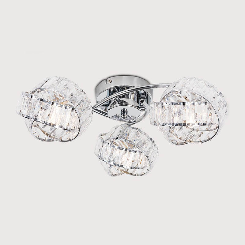 Image of Edit Allure 3 Arm Semi-Flush Ceiling Light