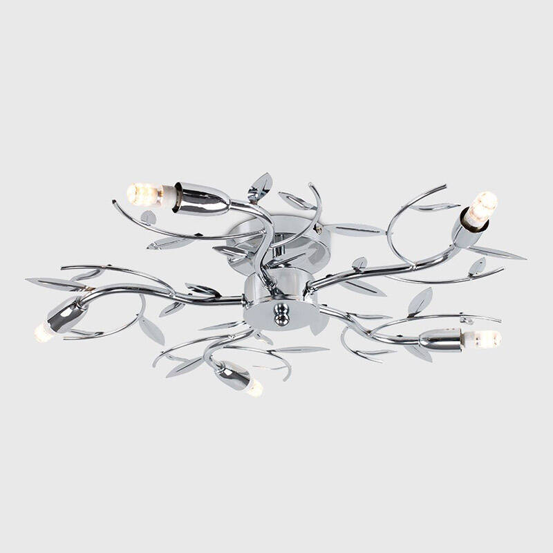 Image of Edit Blossom 5 Arm Semi-Flush Ceiling Light