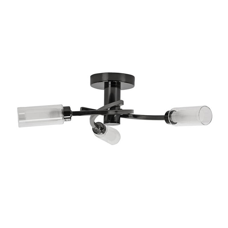 Image of Edit Claudia 3 Arm Semi-Flush Ceiling Light