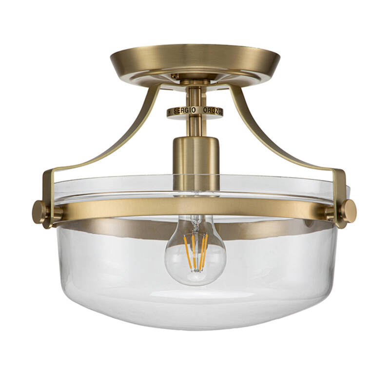 Image of Quoizel Penn Station Semi Flush Ceiling Light