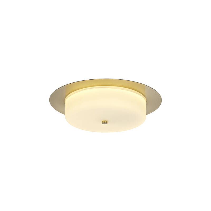 Image of Yholis Glass LED Bathroom Flush Ceiling Light