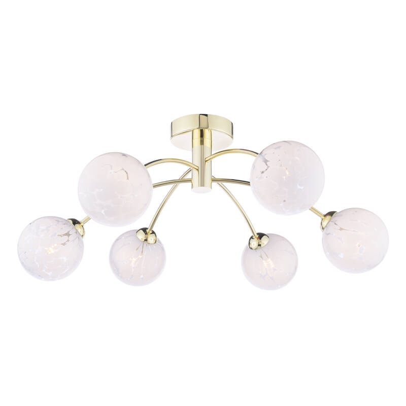 Image of Dar Capucine Semi-Flush Ceiling Light