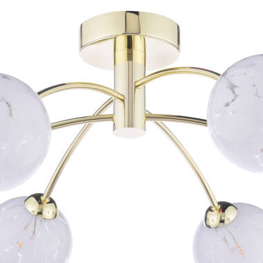 Image of Dar Capucine Semi-Flush Ceiling Light