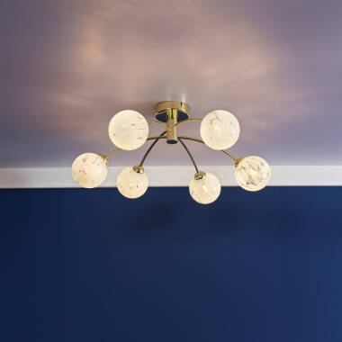 Image of Dar Capucine Semi-Flush Ceiling Light