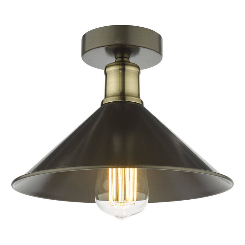 Image of Dar Jalen Semi-Flush Ceiling Light